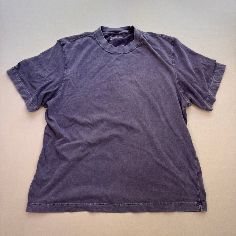 Abercrombie & Fitch Mens Large Soft Essentials Vintage Fit T-Shirt Purple